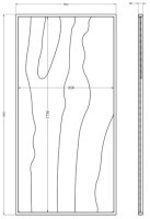 Зеркало напольное с рисунком 90*4*180см (TT-00012994)