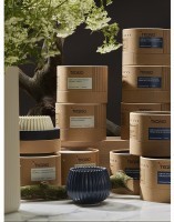 Свеча ароматическая lemon, mandarin &amp; neroli из коллекции edge, синий, 30 ч (75652)