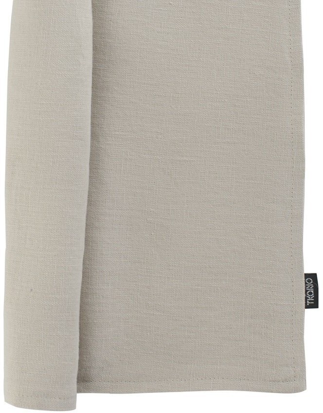 Салфетка двухсторонняя под приборы из умягченного льна бежевого цвета, 35х45 см (63125)