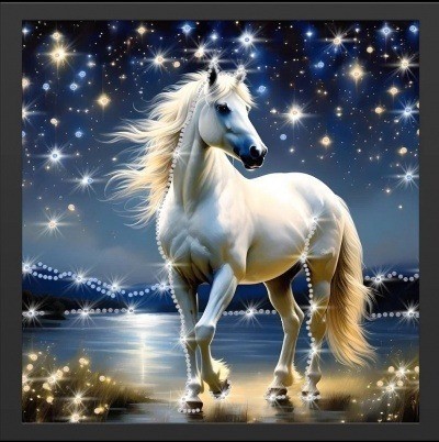 Картина Лунный принц с кристаллами Swarovski (2447)