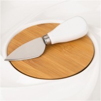 Менажница lefard &quot;native&quot; 6 секций 28*28*3 см, нож металл. для сыра (587-167)