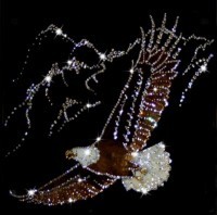 Картина Орел с кристаллами Swarovski (1233)