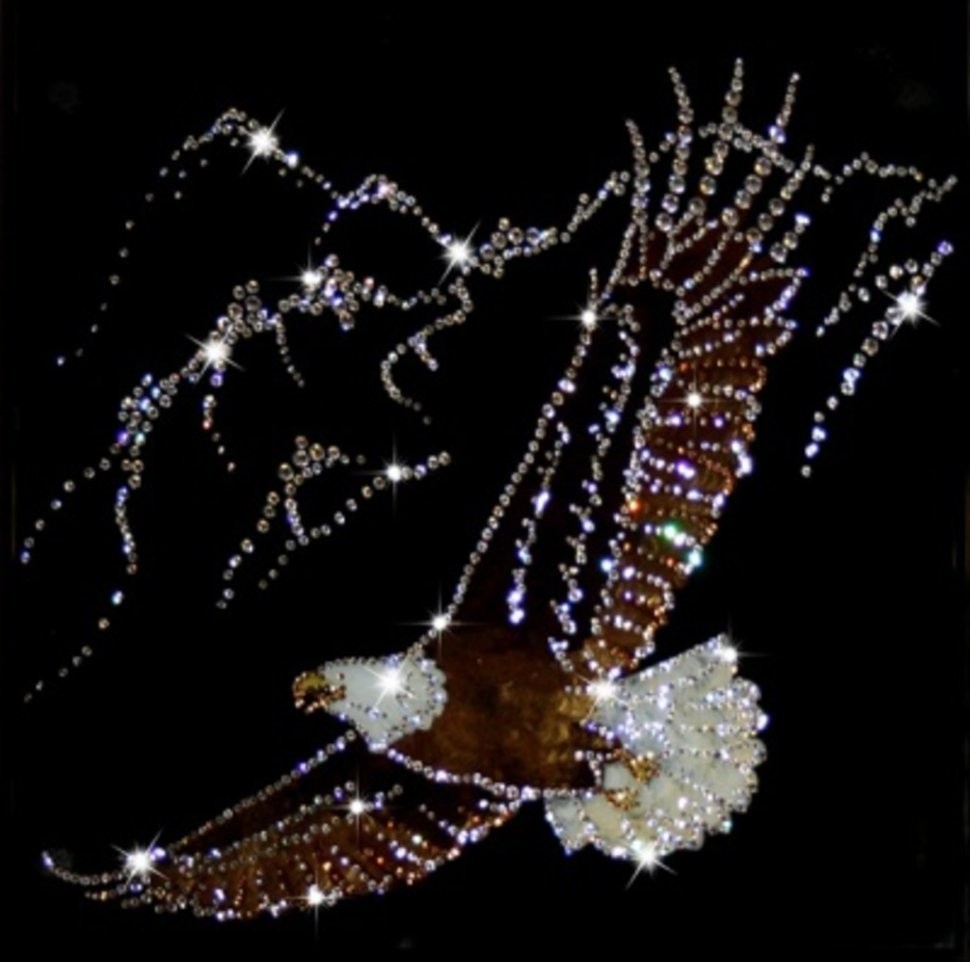 Картина Орел с кристаллами Swarovski (1233)