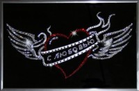 Картина На крыльях любви с кристаллами Swarovski (1220)