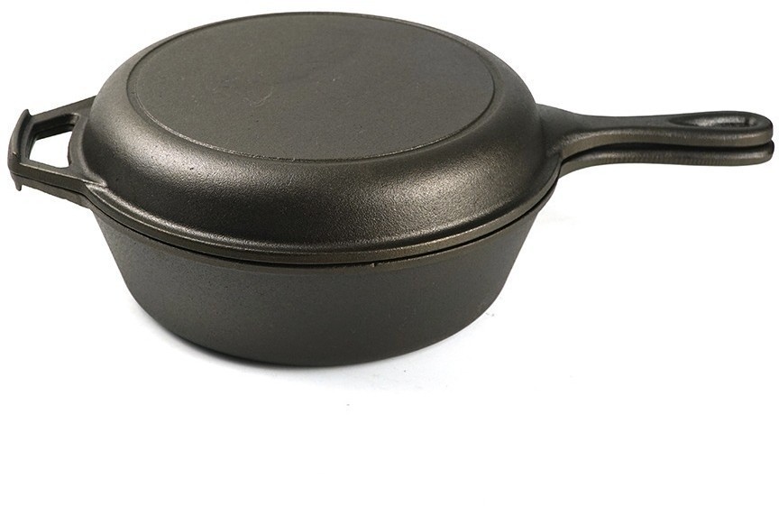 Набор сковород чугунных brasen с масляной полировкой, D25 см, 2 шт. (77850)