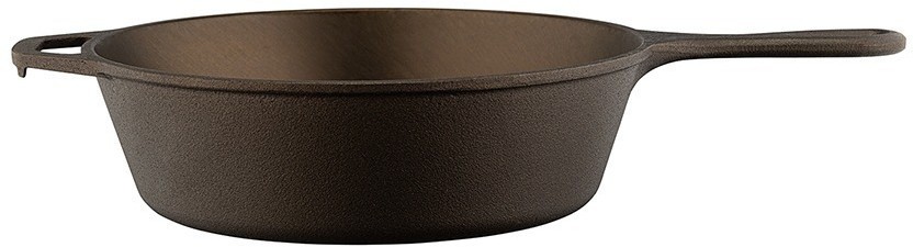 Набор сковород чугунных brasen с масляной полировкой, D25 см, 2 шт. (77850)