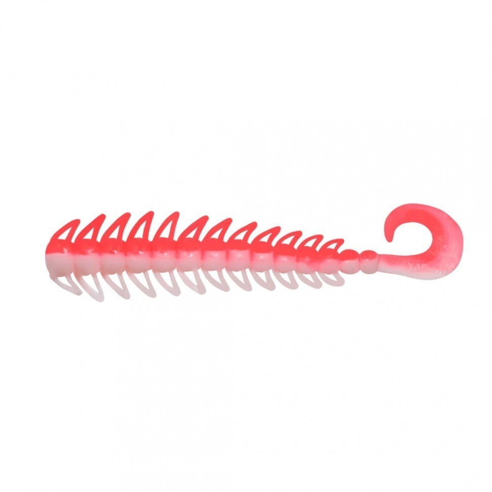 Твистер Yaman PRO Ruff, р.4 inch, цвет #27 - Red White (уп. 5 шт.) YP-R4-27 (87982)