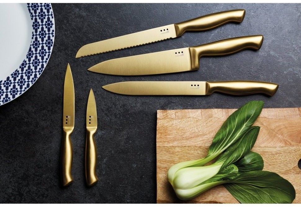 Kitchen Craft Набор ножей с блоком для хранения Master Class MCKNBCOP