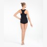 Купальник гимнастический Eva, без рукавов, полиамид, черный (784046)