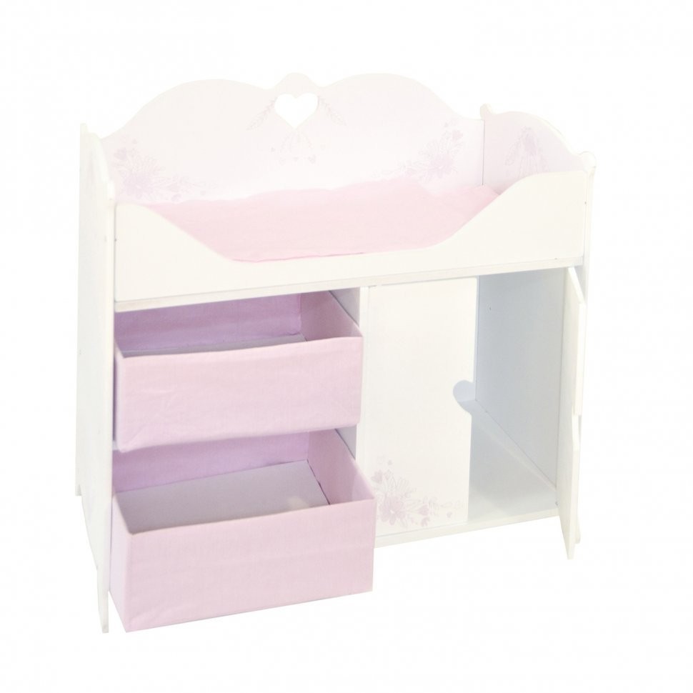 Кроватка-шкаф для кукол серия  Розали  Мини, цвет Бьянка (PRT120-03M)