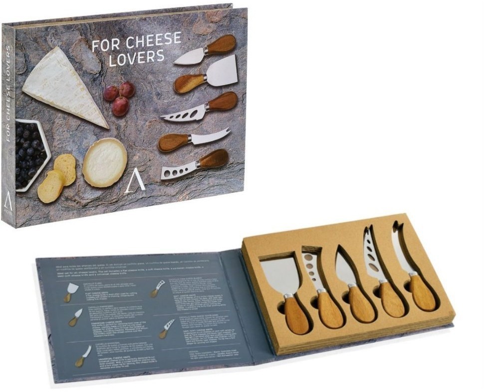 Andrea House Подарочный набор из 5 ножей для сыра CC65018