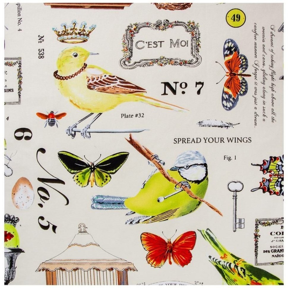 Скатерть 180*140 см. "баттерфляй",хлопок 100% SANTALINO (850-603-16)