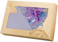 Кпб 1,5 спальный &quot;цветы&quot; под 150*215 -1шт., прост (цвет серый) 180*220 -1шт., нав SANTALINO (984-009)