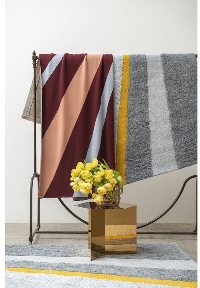 Ковер из хлопка с рисунком tulip field из коллекции terra, 200х300 см (74506)