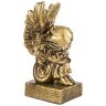 Фигурка декоративная "ангелочек на пьедестале" высота 20 см цвет: бронза с позолотой ИП Шихмурадов (169-360)