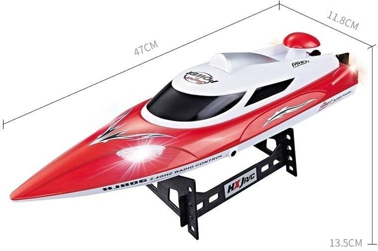 Радиоуправляемый катер Red SuNew с сумкой (47 см, 35 км/ч, акб 3000 mAh) (HJ806B-A1-BAG)