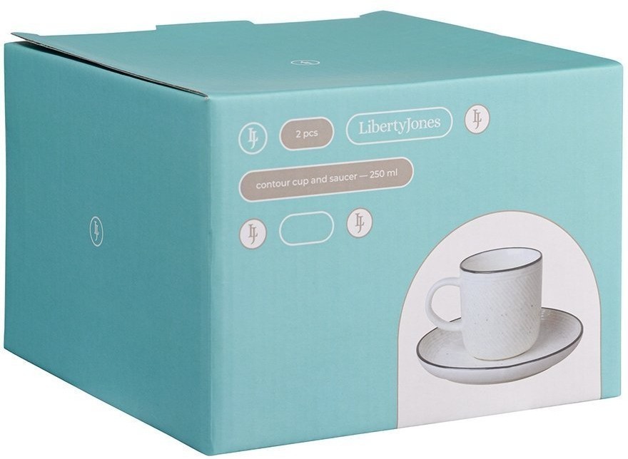 Набор чайных пар contour, 250 мл, 2 шт. (72375)