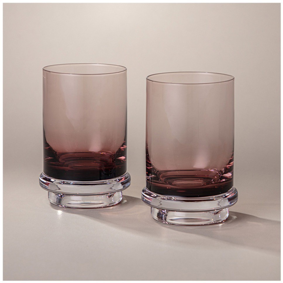 Набор стаканов для воды/сока из 2 шт "trendy" purple 330 мл Lefard (693-036)