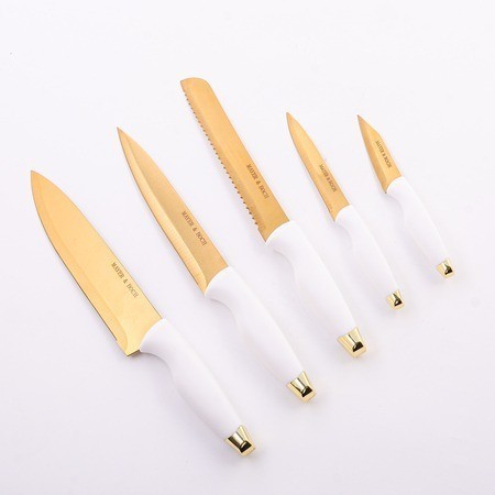 Набор кухонных ножей 5 шт на подставке MAYER BOCH (40606)