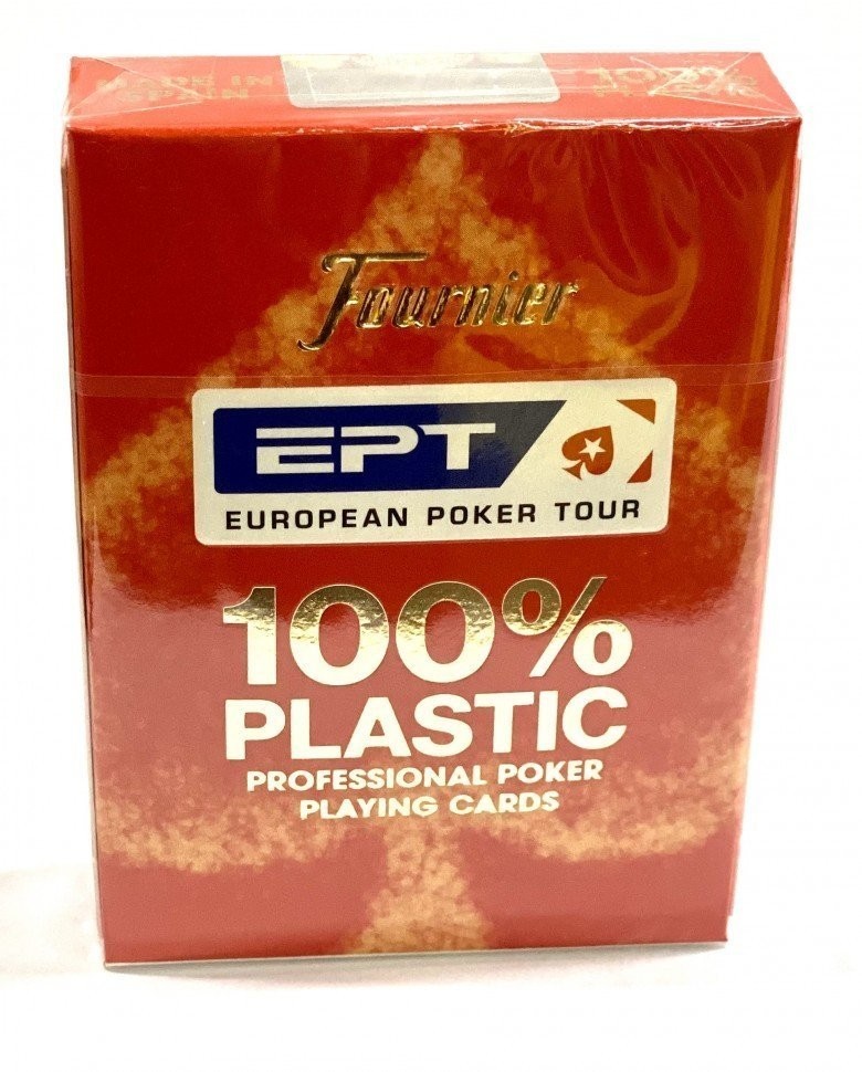 Карты для покера "Fournier EPT" 100% пластик, Испания (31438)