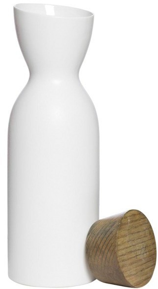 Кувшин с крышкой белый 9.2*9.2*27.8 (00002636)