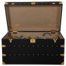 Сундук T0137/B76#, Кожа, Belon black, ROOMERS FURNITURE