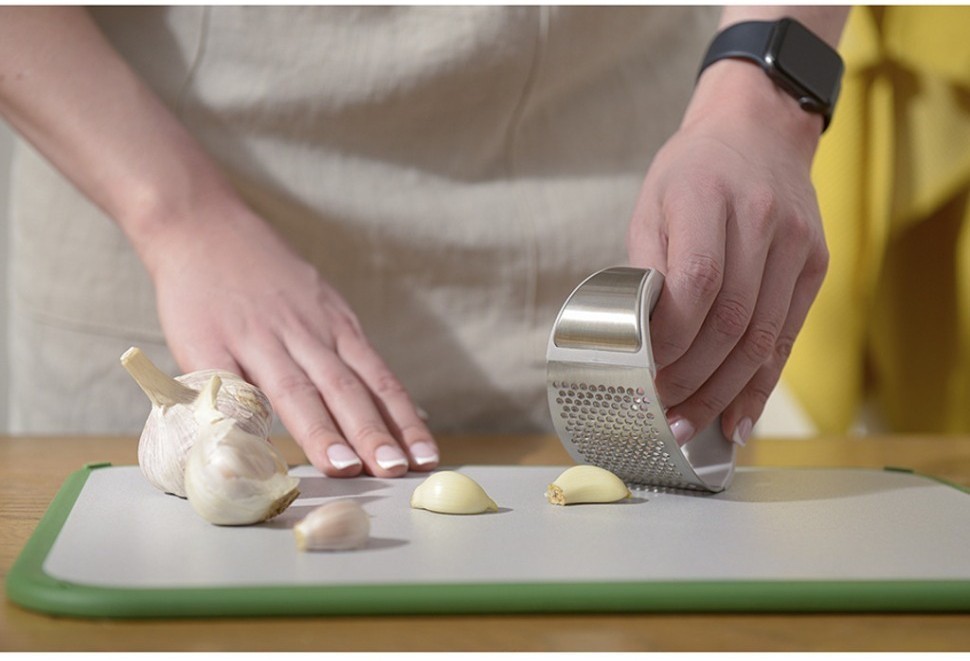 Пресс для чеснока vegard, 10,7 см, светло-серый (74918)