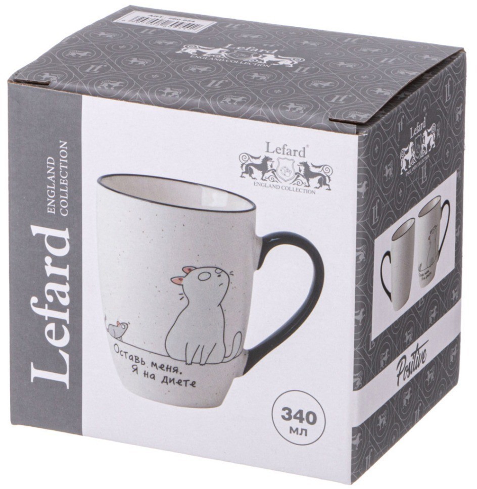 Кружка "оставь меня, я на диете" 340 мл Lefard (260-954)