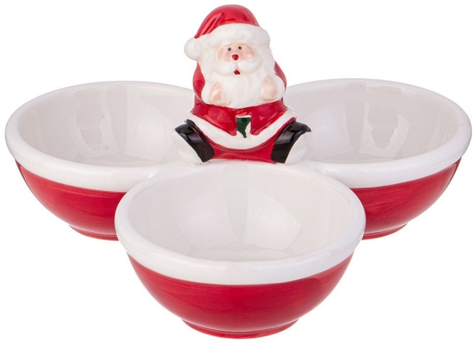 Менажница agness “с новым годом!" 21,2*19,7*12,3 см (358-2273)