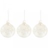 Набор елочных шаров из 3-х шт. коллекция "ледяная слеза" диаметр=8 см Lefard (137-257)
