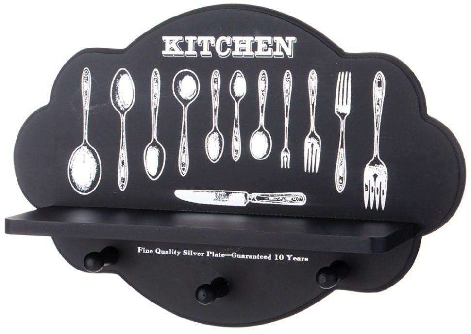 Вешалка для кухни с крючками 39,5*27*10 см Lefard (129-505)