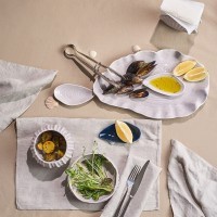 Блюдо сервировочное clams серого цвета из коллекции sea treasures (78782)