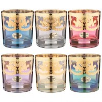 Набор бокалов для виски/воды из 6 штук 360мл &quot;veneziano golors&quot; ART DECOR (326-072)