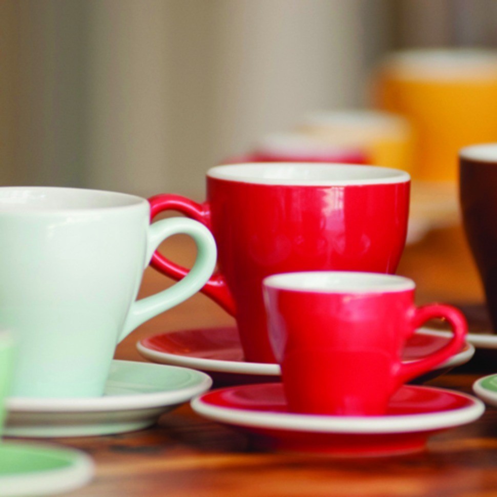 Кофейная пара C087-37BWH/C087-38BWH, 12.5, фарфор, white, LOVERAMICS