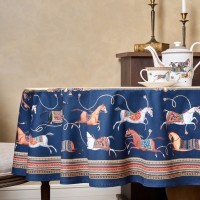 Скатерть овальная &quot;passage&quot;140х180см ,бежевый, 100% хлопок,твил, пропитка Lefard (850-758-4)