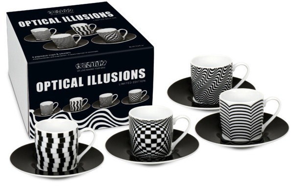 Кофейный набор эспрессо "Оптические иллюзии" 4 шт 11 5 053 2808