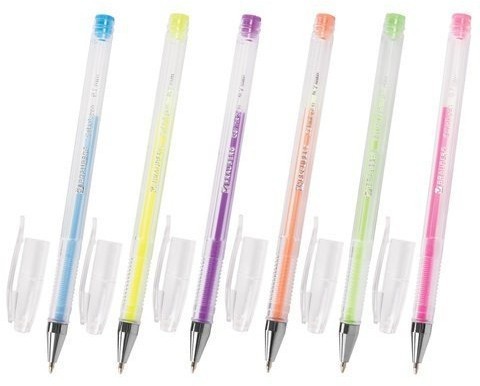 Ручки гелевые Brauberg Jet 0,5 мм 6 цветов 141033 (4) (86908)