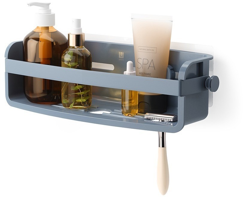 Органайзер для душа flex adhesive, голубой (79970)