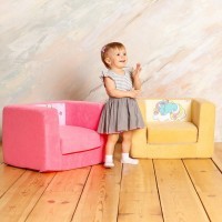 Раскладное бескаркасное (мягкое) детское кресло серии &quot;Дрими&quot;, Крошка Соня (PCR320-85)