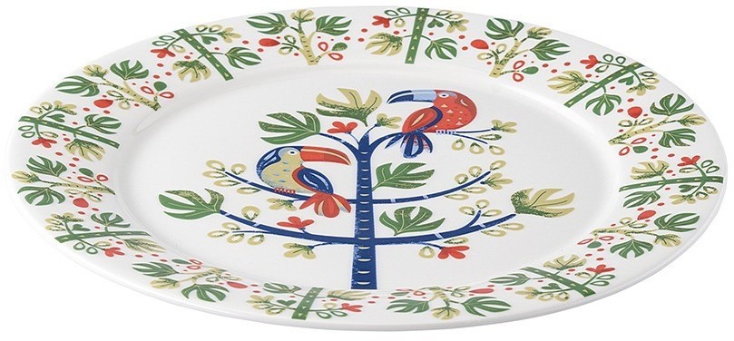Набор тарелок toucan из коллекции birds of paradise в подарочной упаковке, D28 см, 2 шт. (77589)