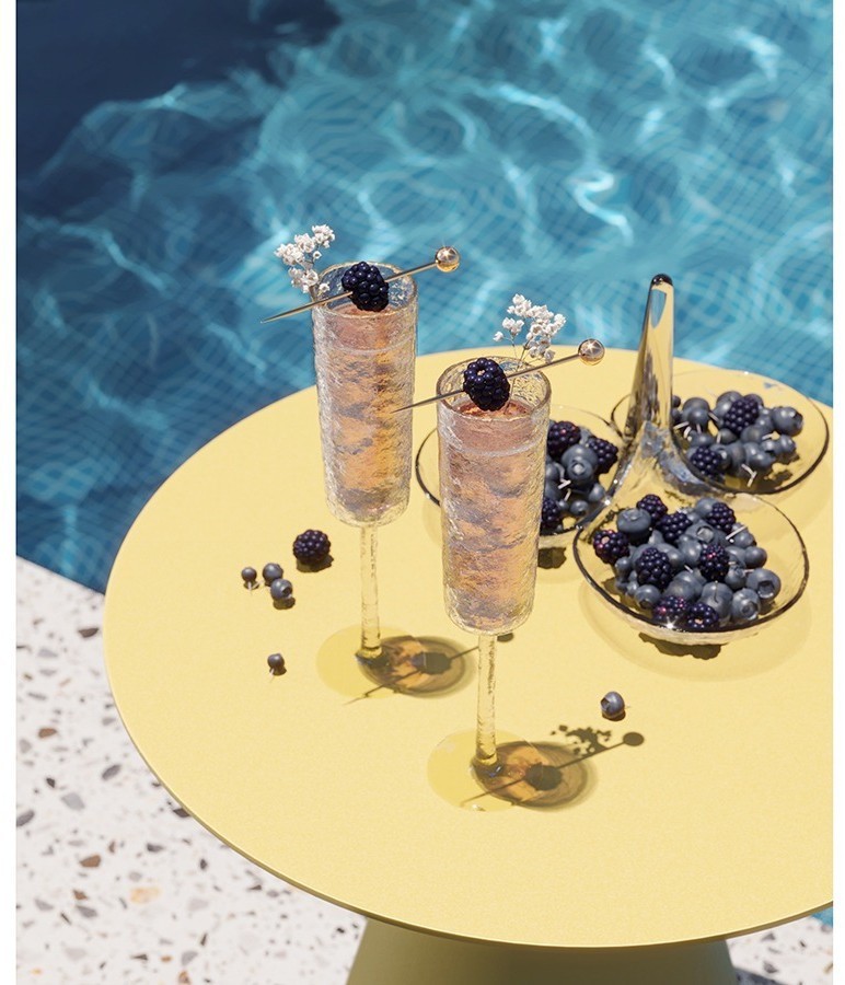 Набор бокалов из акрила arctic для шампанского, 180 мл, прозрачный, 4 шт. (77573)