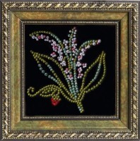 Картина Ландыши 2 с кристаллами Swarovski (1909)