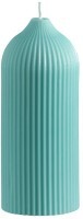 Свеча декоративная бирюзового цвета из коллекции edge, 16,5см (73750)