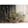 Диван двухм.Vis-a-vis велюр оливков.121*64*70см (TT-00005956)