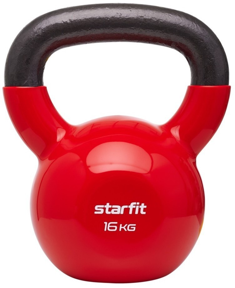 Гиря виниловая STARFIT DB-401, 16 кг, красный (2103604)