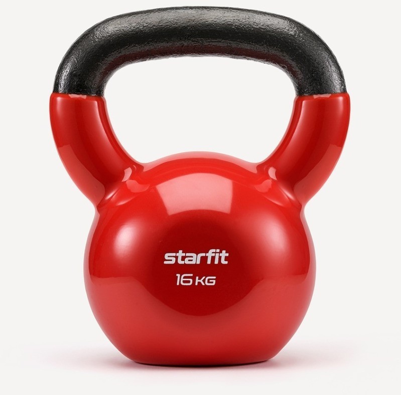 Гиря виниловая STARFIT DB-401, 16 кг, красный (2103604)
