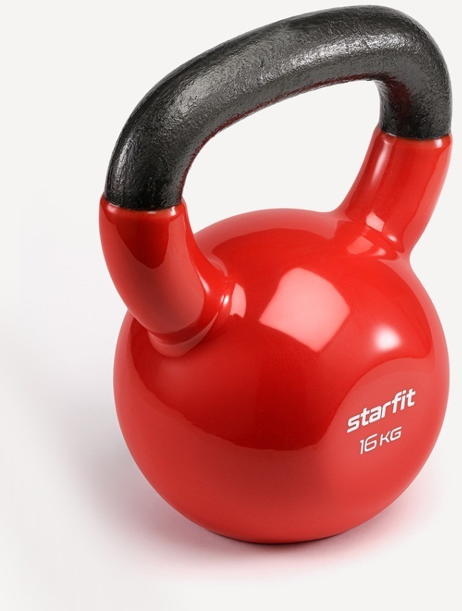 Гиря виниловая STARFIT DB-401, 16 кг, красный (2103604)