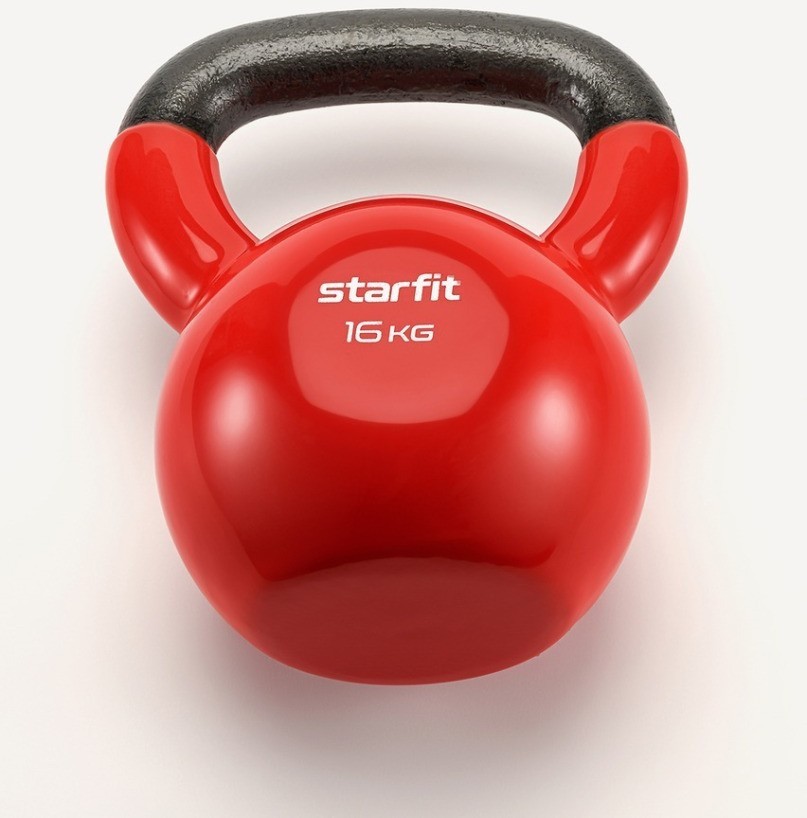 Гиря виниловая STARFIT DB-401, 16 кг, красный (2103604)