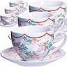 Чайный сервиз на 6 персон фарфор 12 предметов 220 мл LORAINE (25925)