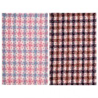 Набор полотенец из 2-х шт  &quot;романтика&quot;, 100% хлопок, бежевый+розовый,50х30см SANTALINO (850-460-6)